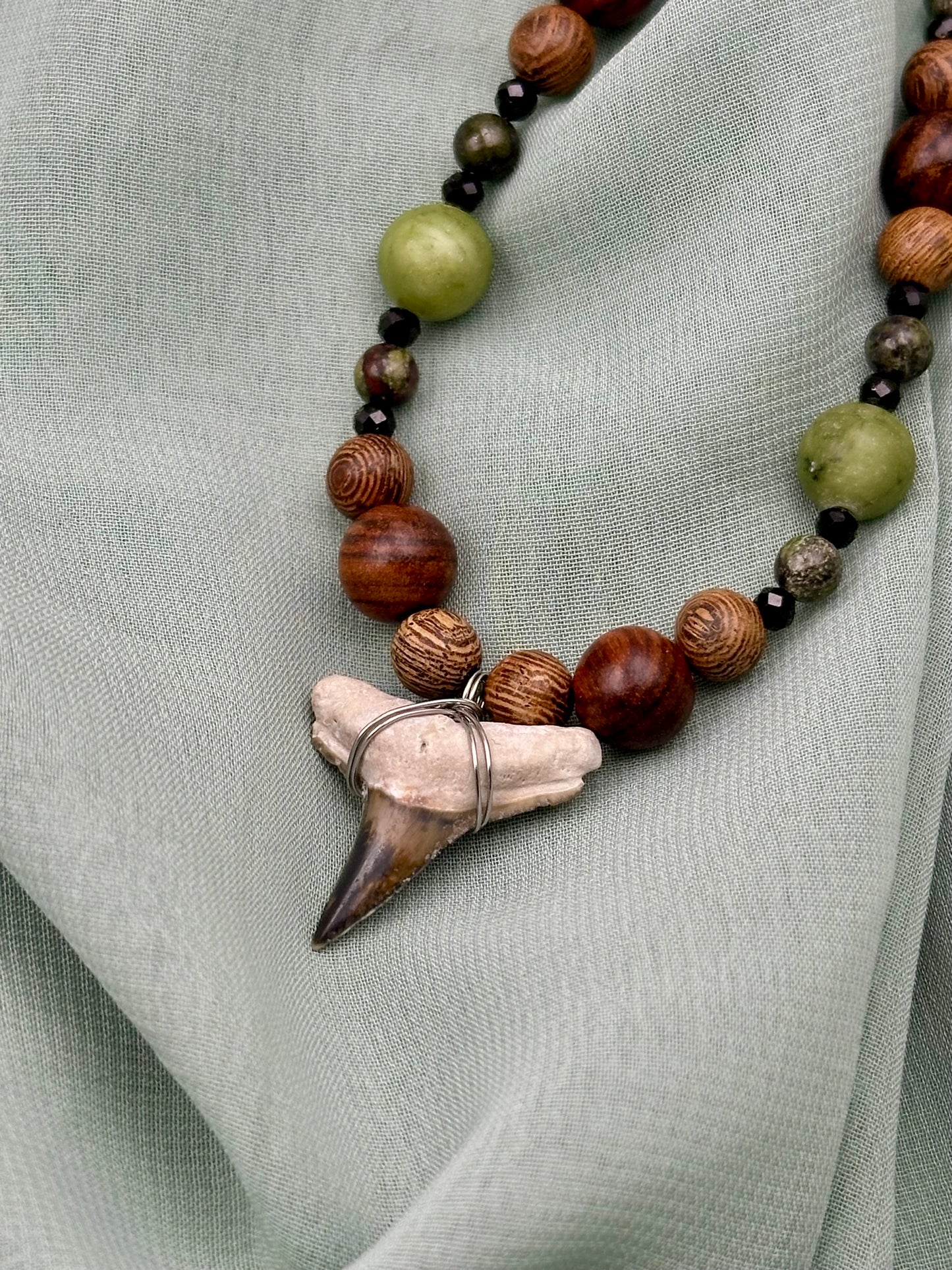 🍃Timber Meadow - Fossil Lemon Shark Tooth Necklace