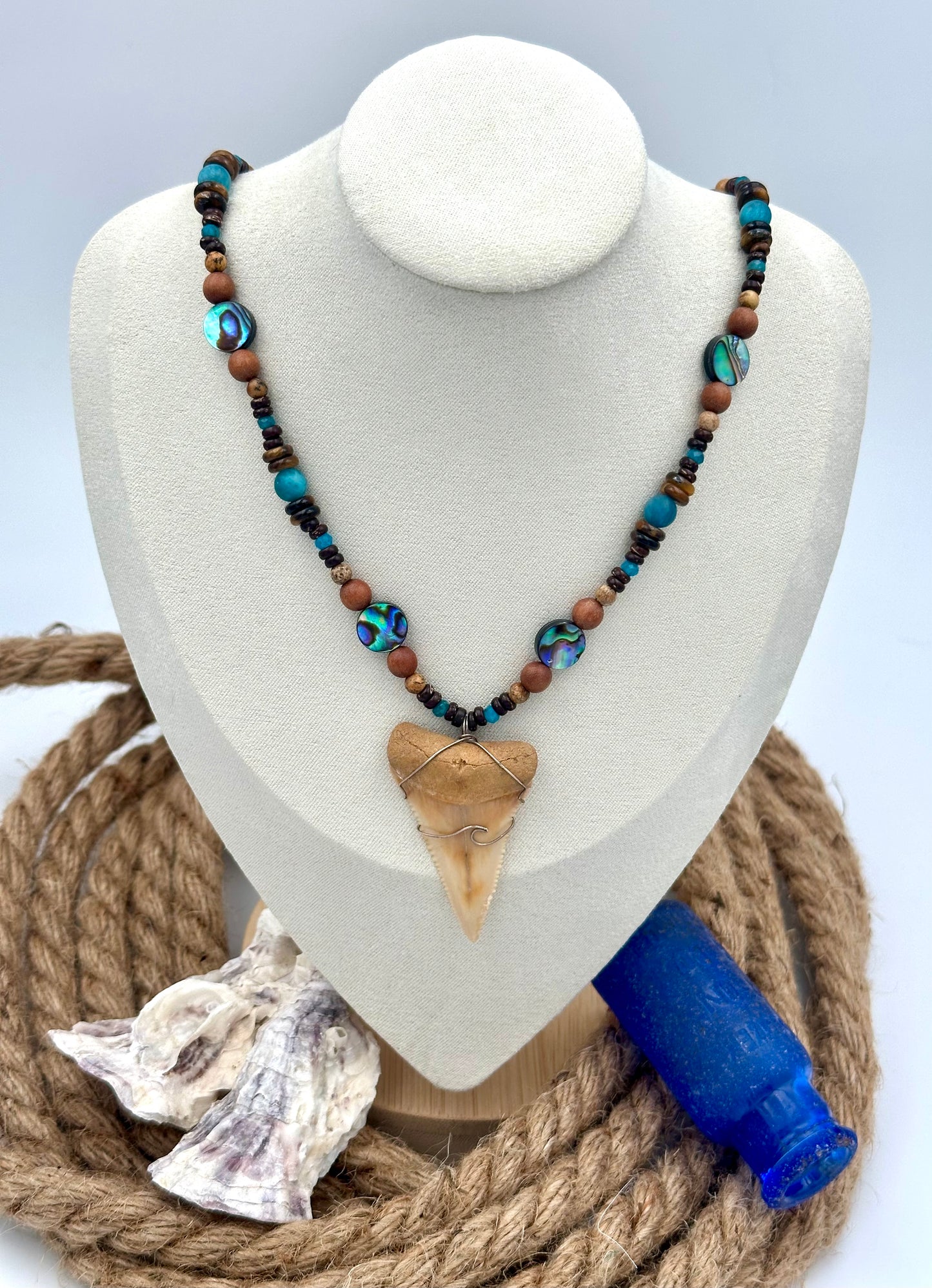 🧜🏼‍♀️ Siren’s Hoard - Fossil Great White Necklace