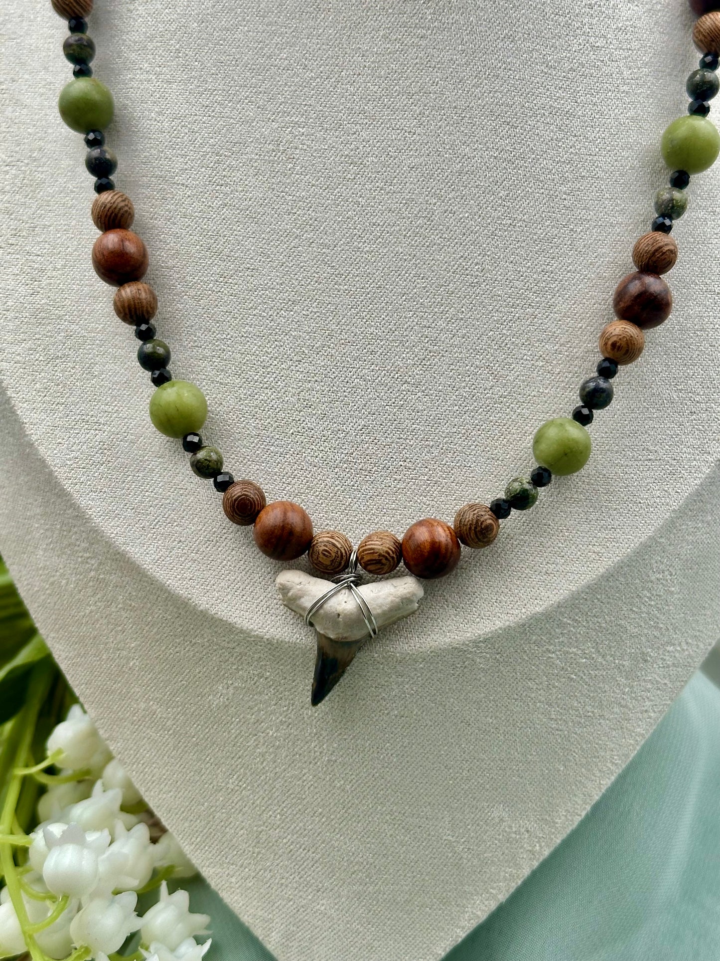 🍃Timber Meadow - Fossil Lemon Shark Tooth Necklace