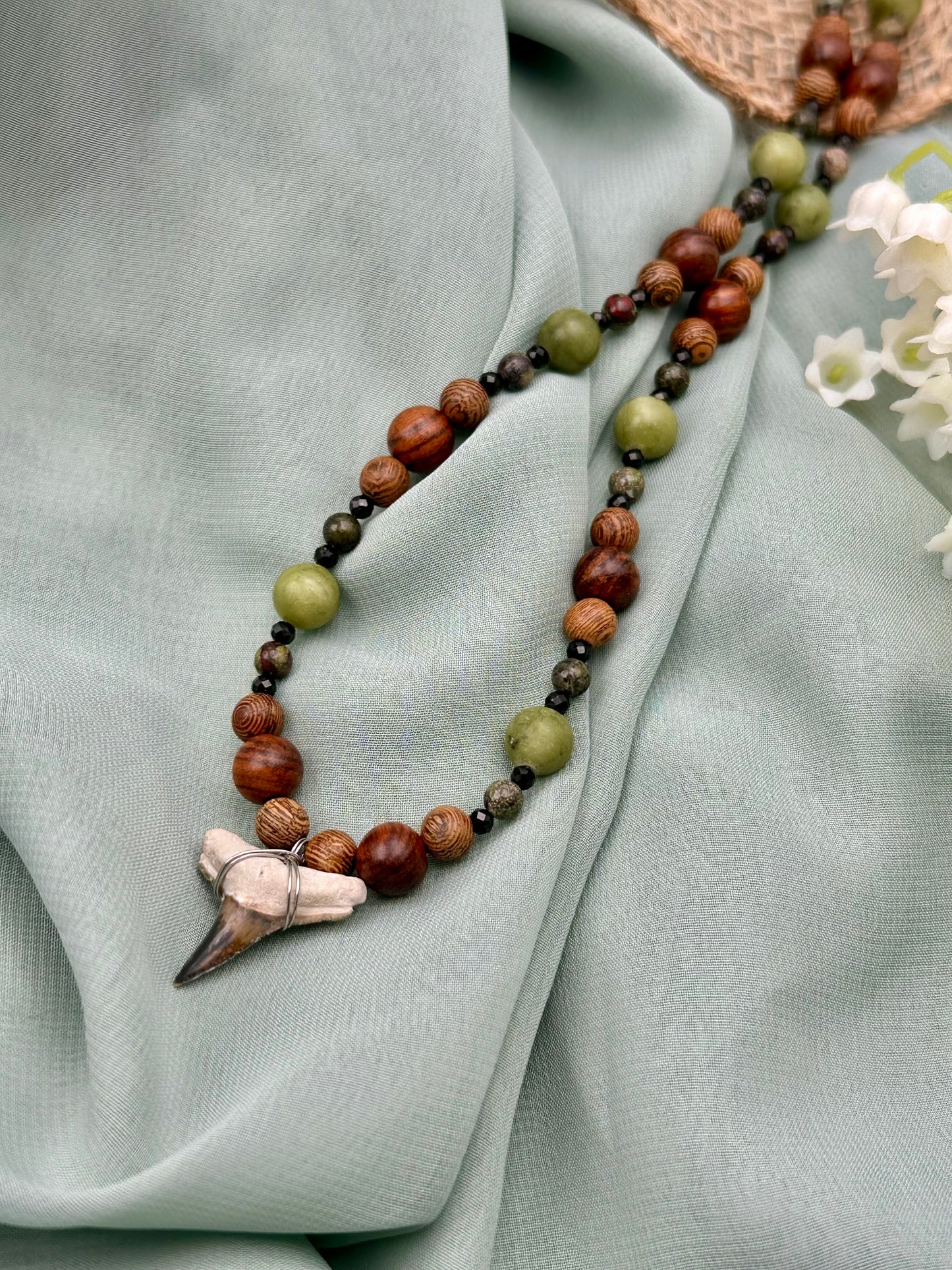 🍃Timber Meadow - Fossil Lemon Shark Tooth Necklace