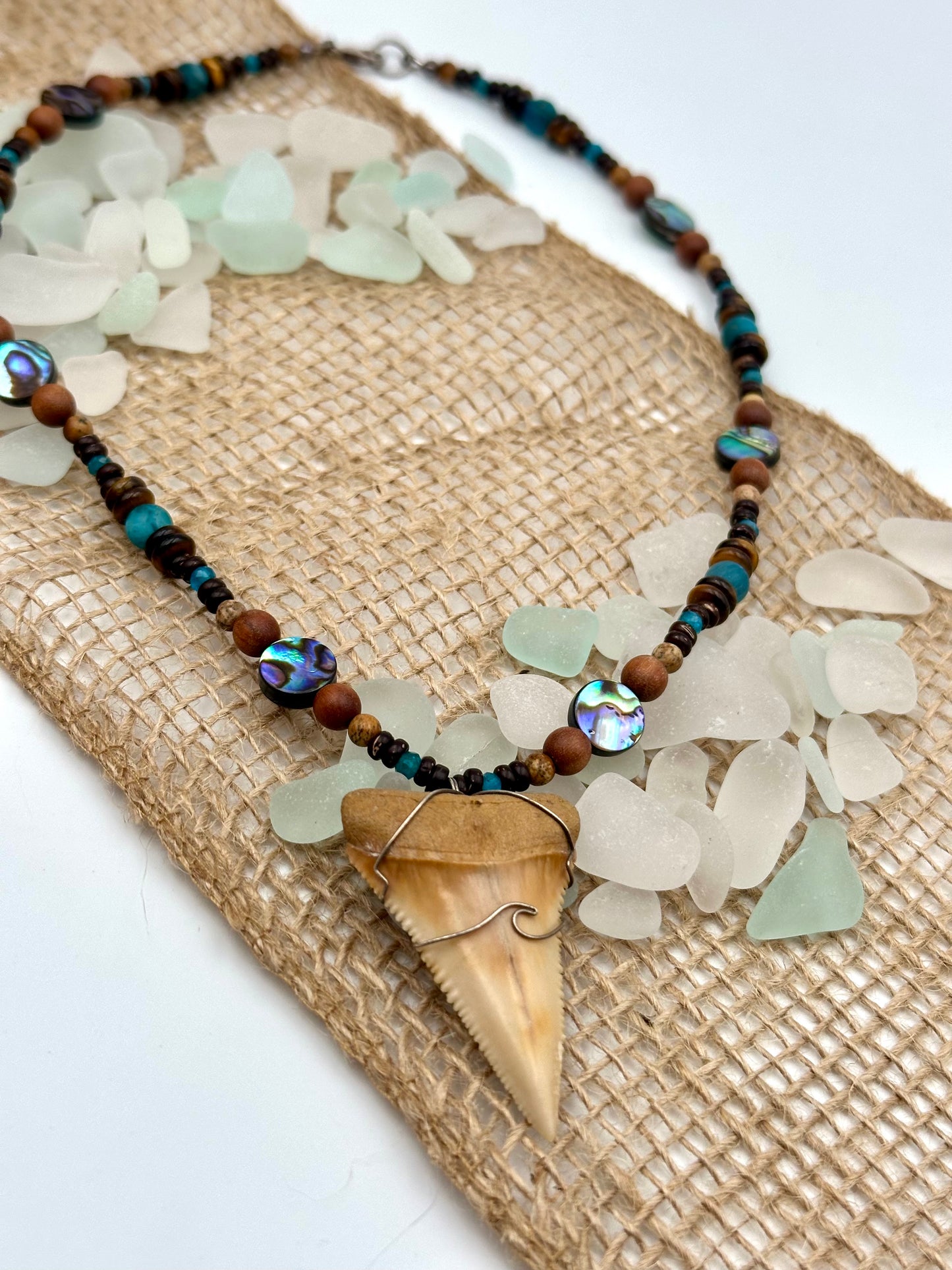 🧜🏼‍♀️ Siren’s Hoard - Fossil Great White Necklace