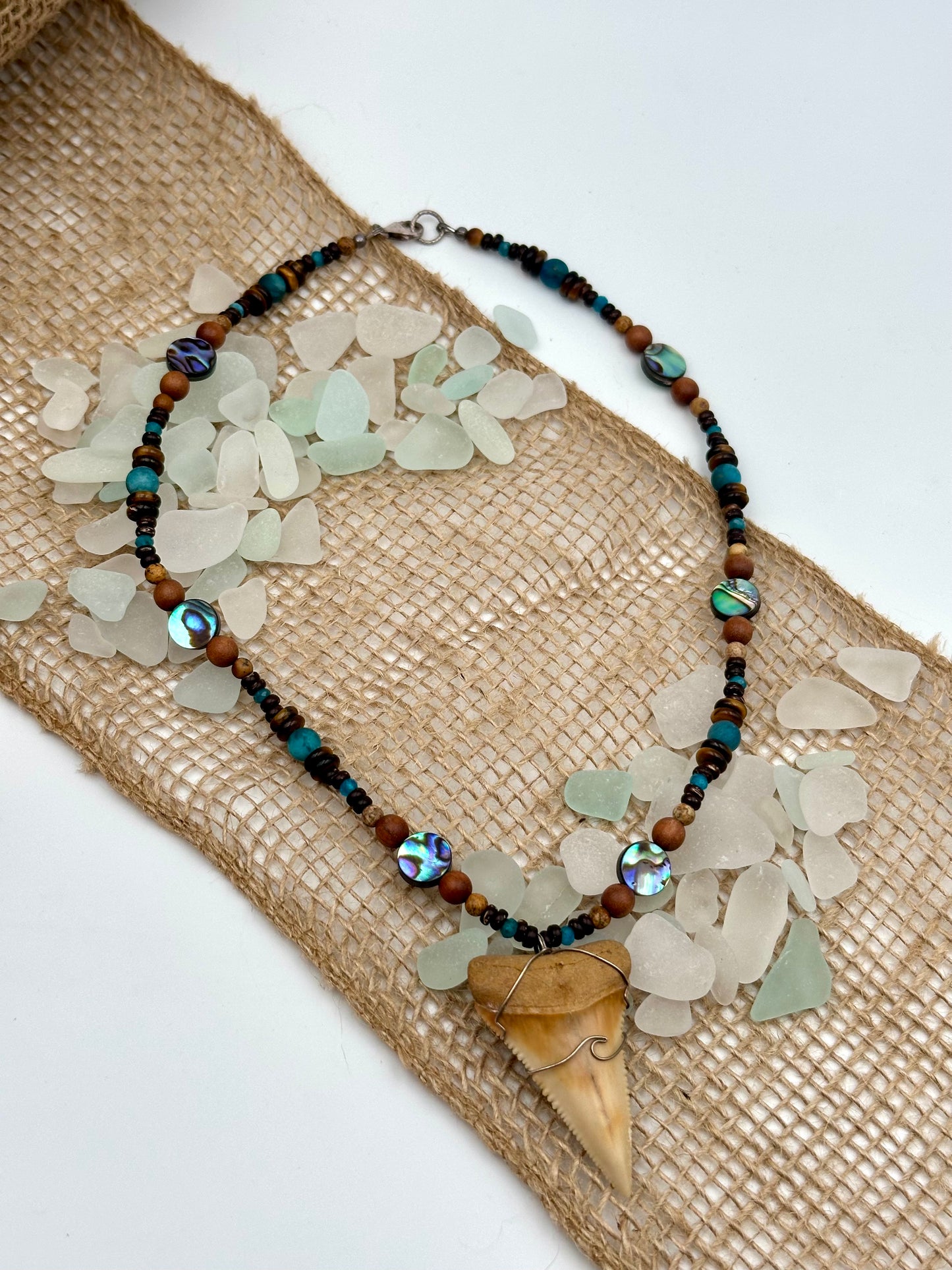 🧜🏼‍♀️ Siren’s Hoard - Fossil Great White Necklace