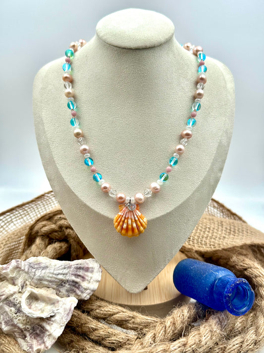 ☀️ Golden Sunrise - Hawaiian Sunrise Shell Necklace